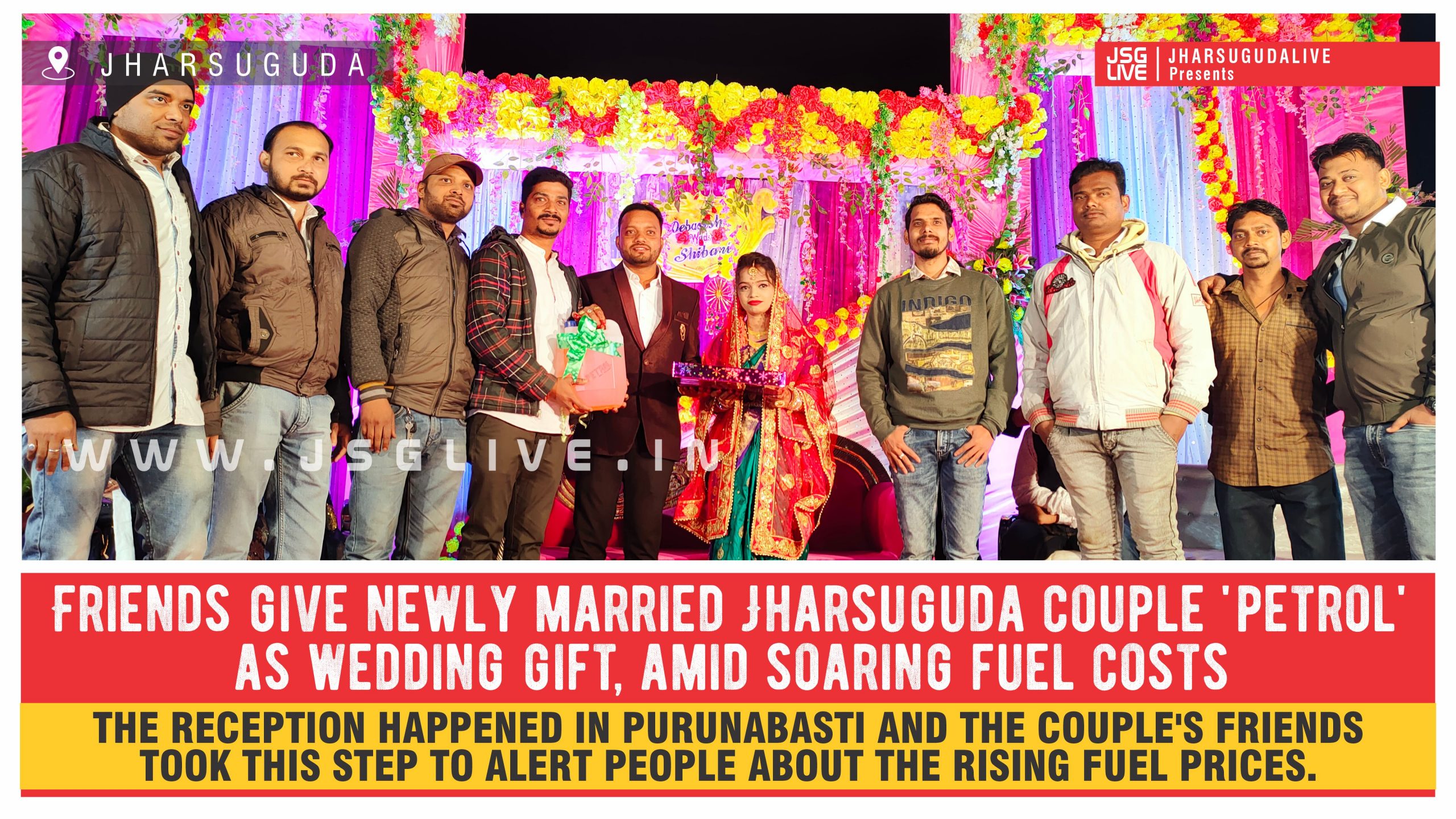 Friends give newly married Jharsuguda couple 'petrol' as a ...